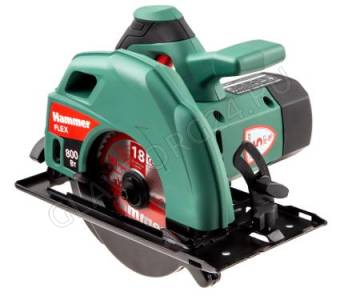 Пила циркулярная Hammer Flex CRP800D 800Вт 4000об/мин 140x16мм макс.пропил 45мм
