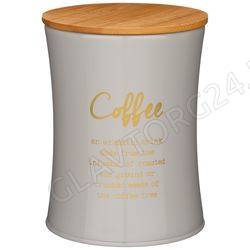 ЕМКОСТЬ ДЛЯ СЫПУЧИХ ПРОДУКТОВ AGNESS "КОФЕ" ДИАМЕТР=11СМ ВЫСОТА=14СМ/24 арт. 790-257