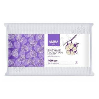 Ватные палочки пакет 400шт AMRA /12шт