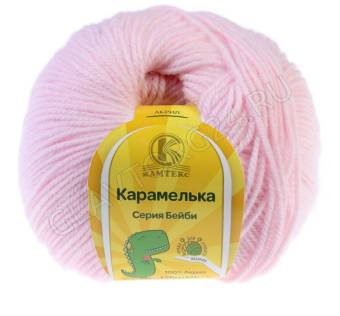 Пряжа "Карамелька" 100% акрил 175м/50гр (293 розовый песок)   4281814