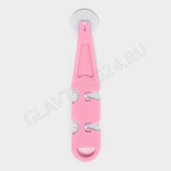 Валик для нарезания и тиснения теста с 3 насадками "Помощник" 114634