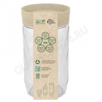 Банка для сыпучих продуктов Green Republic 1л лен