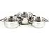 картинка Набор кастрюль 6пр [ГРЕТТА] нержавейка (2,2л+3,2л+4,2л) арт. KТ04-В/2 от компании ГлавТорг Красноярск
