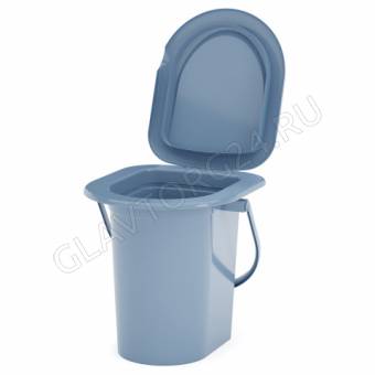 Ведро-туалет 17л (голубой)(уп.10) М1320