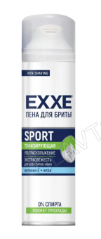 EXXE MEN Пена для бритья 200мл SPORT (тонизирующая)/6 