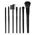 картинка Набор кистей для макияжа 7шт професс., пластик, синтетич.нейлон, 15см, черный, 26905-26 от компании ГлавТорг Красноярск