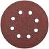 картинка Круги шлиф с отверстиями (липучка), алюминий-оксидные, 125 мм, (5 шт.)  Р 40 от компании ГлавТорг Красноярск