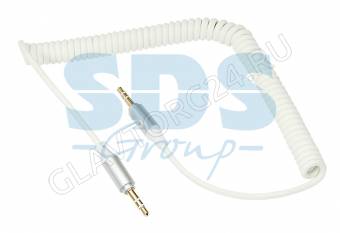 Кабель AUX 3,5мм штекер-штекер REXANT 18-4014 1м ПВХ белый