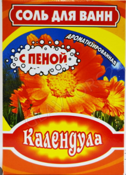 Соль д/ванн с пеной Календула 400г/32шт Бийск