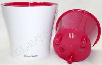 Горшок цв. 3.2л. (с двойным дном) /роз-бел./