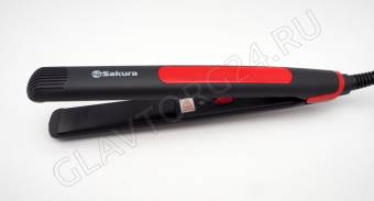 Щипцы для выпрямления волос SAKURA SA-4514R 35Вт 85мм черно-красный 