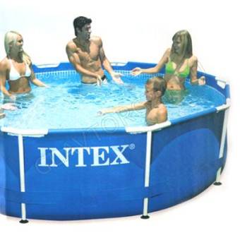 INTEX Бассейн каркасный Metal Frame 305*76см 4485л 28200/00063-12/16 РАСПРОДАЖА