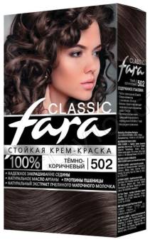 Русс.К.FARA Classic Краска д/волос 502 Темно-коричневый