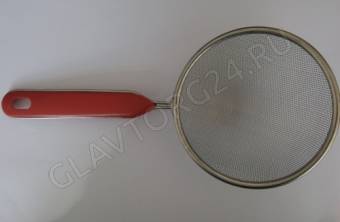 Сито без ушек круглое пластиковая ручка 21см/100
