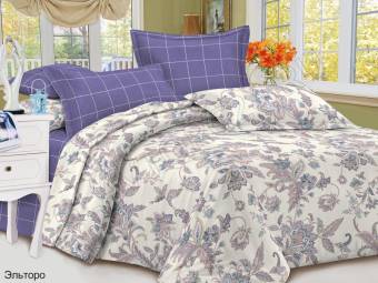 КПБ Семейный Satin collection Микросатин ЭЛЬТОРО 2Под143*215+Пр220*240+2Нав(70*70)