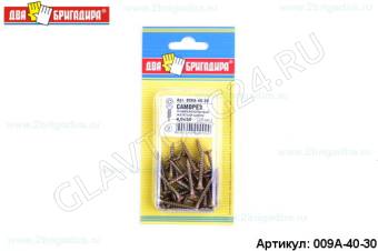 Саморез универсальный желтый цинк 4,0*30(35шт)