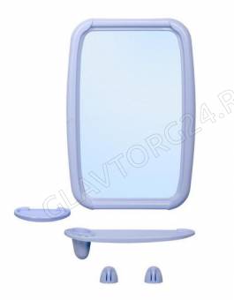 Набор для ванной комнаты "Оптима" Светло-голубой