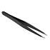 картинка ЮниLook Пинцет для бровей острый, сталь, 9.5см, черный от компании ГлавТорг Красноярск