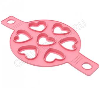 Форма д/выпечки 23*38*1,5см д/оладий/яичницы/котлет силикон 7 оладий №2 КТ-S-402