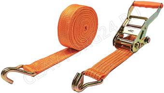 Ремень для крепления груза, храповый механизм 196мм лента 50мм*8м 2000/4000кг