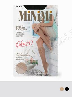Гольфы женские MINIMI EDEN (имитация подследника хлопок) р-р 0 NERO 