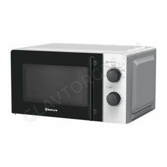Микроволновая печь SAKURA SA-7050W 20л 0,7кВт механическое белый