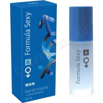 Туалетная вода мужская с феромонами Formula Sexy №6 30мл
