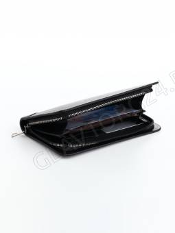 Портмоне муж 21,5*11*3 см, 3 отд, д/карт, д/монет, на молнии, черный   10470118