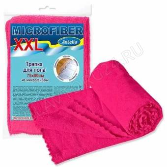 тряпка из микрофибры для пола 75*80см XXL МАЛИНОВАЯ Антелла