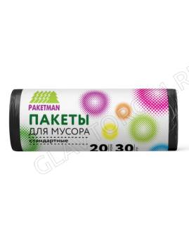 Мешки д/мус.20л*30шт Пакман 6 мкм /80шт МП