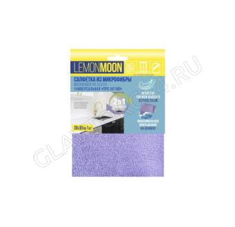 Салфетка микрофибра Lemon Moon LM270R Про Актив с полиуретановой пропиткой 300х300 270 г/м2 1 шт