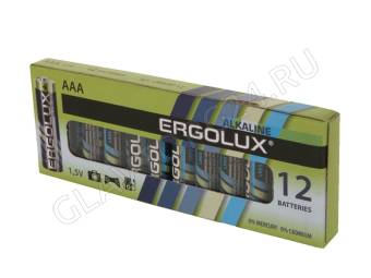 Ergolux LR03 Alkaline BP-12 (LR03 BP-12, батарейка,1.5В)