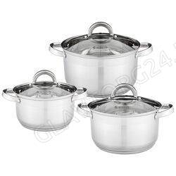 НАБОР КАСТРЮЛЬ AGNESS "CLASSIC" СО СТ. КР. 1,6/2,3/3,1Л 3ШТ./4 арт. 914-230