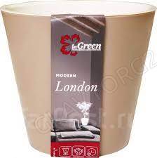 Горшок для цветов London D190 мм, 3,3л молочный шоколад