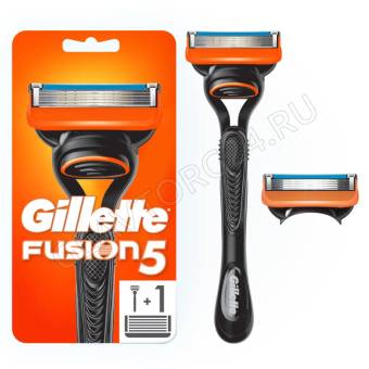 Gillette Fusion Станок мужской с 2 кассетами 