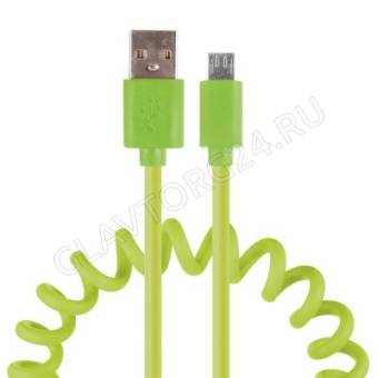 Кабель USB штекер-MicroUSB штекер FORZA 1м прорезиненный 1,5А микс