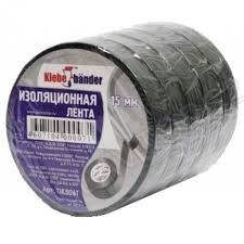 Изолента ПВХ 15*10 Черная Klebebander/200 TIK556T