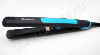 Щипцы для выпрямления волос SAKURA SA-4514BL 35Вт 85мм черно-голубой 