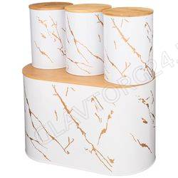 ХЛЕБНИЦА "AGNESS"10л+ ПОДАРОК(БАНКИ Д/СЫП. 1,3л*3ШТ)  снято