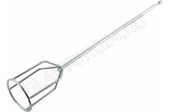 Миксер для строительных смесей повышенной вязкости оцинкованный, хвостовик SDS-PLUS 100х600 мм