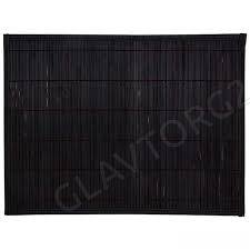 Салфетка сервировочная бамбук на подложке EVA BM-04 черный 