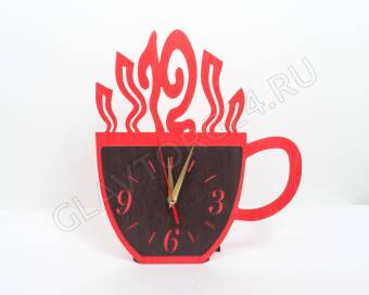 Часы настенные ДЧ-17 Кружка 29,5*33,5см (ЦАРАПИНА)
