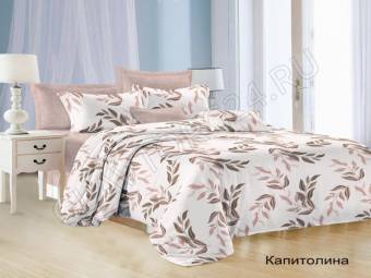 КПБ Евро Satin collection Микросатин Капитолина Под200*220+Пр220*240+2Нав(70*70)