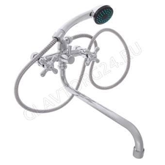 Смеситель СоюзКран для ванны с дл. изливом SK2012, с душ набором,керам. кран