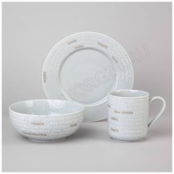 НАБОР Д/ЗАВТРАКА LEFARD "GOOD MORNING" 3ПР. ГОЛУБОЙ/8 арт. 42-536