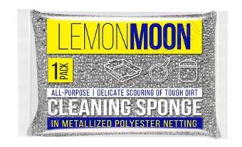 Губка д/посуды 115х78х28  в оплетке  металл 2 шт Lemon Moon