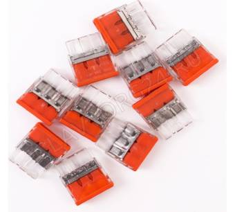 Volsten V02-9W-2273-203 (СМК, Строит-монт. клемма с пастой Cu/Pb 3 пр. до 2,5 мм, 32А, 450 В, 10 шт)