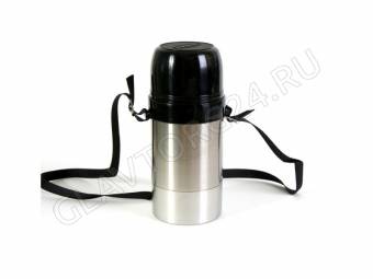Термос "Дорожный" ДС-1,0л с шир.горлом на ремне 1с657