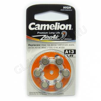 Camelion ZA13 BL-6 Mercury Free для слух.аппар.,1,4V. 280mAh