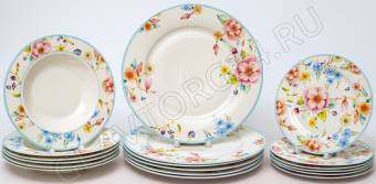 Набор столовый 18 предметов «АРОМА» арт. 183-44006